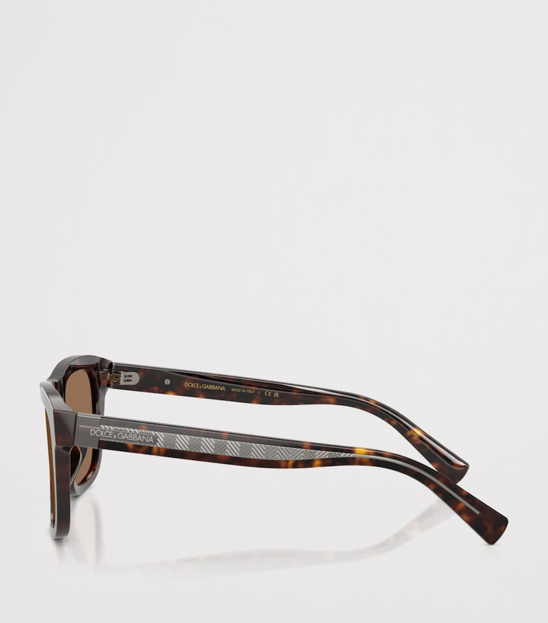 Dolce&Gabbana square acetate sunglasses tortoiseshell, imported from the UK