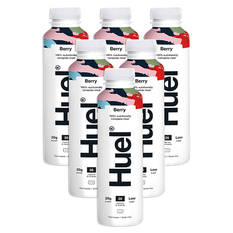 Huel meal replacement shake Berry 6 x 500ml, UK version
