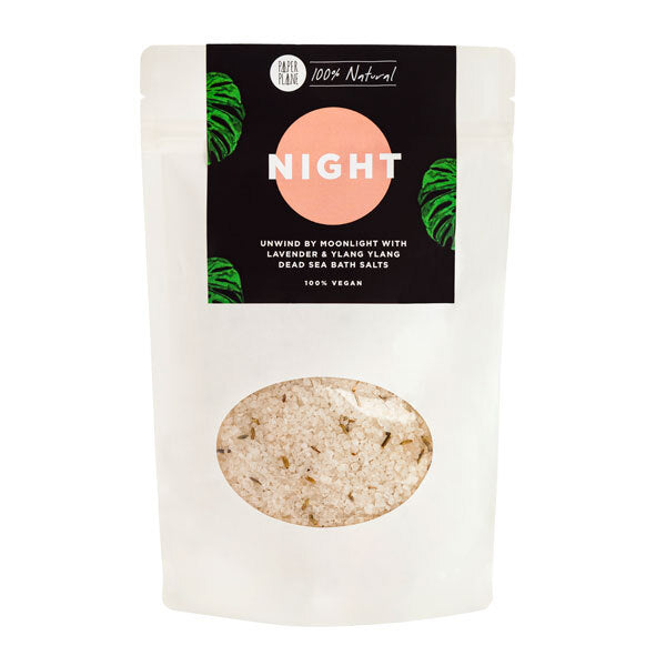Paper Plane Night Lavender Bath Salts 400g, imported from the UK