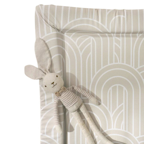 The Tiny Bed Company baby changing mat Melbourne Greige 75x47cm, imported from the UK