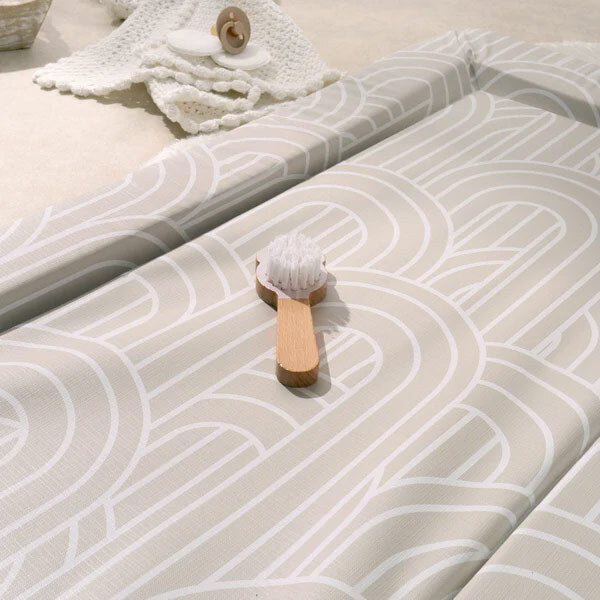 The Tiny Bed Company baby changing mat Melbourne Greige 75x47cm, imported from the UK