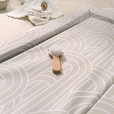 The Tiny Bed Company baby changing mat Melbourne Greige 75x47cm, imported from the UK