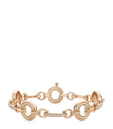 Harrods Boodles Rose Gold and Diamond Classic Roulette Bracelet 19cm- Buy online at McGrocer