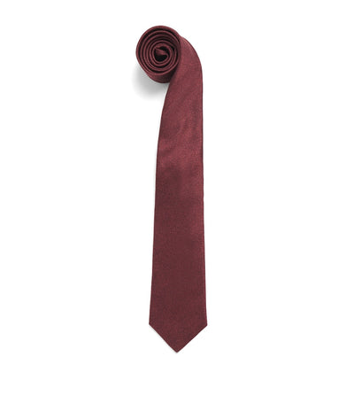 Harrods Canali Silk Diagonal Weave Tie - 8cm- Buy online at McGrocer