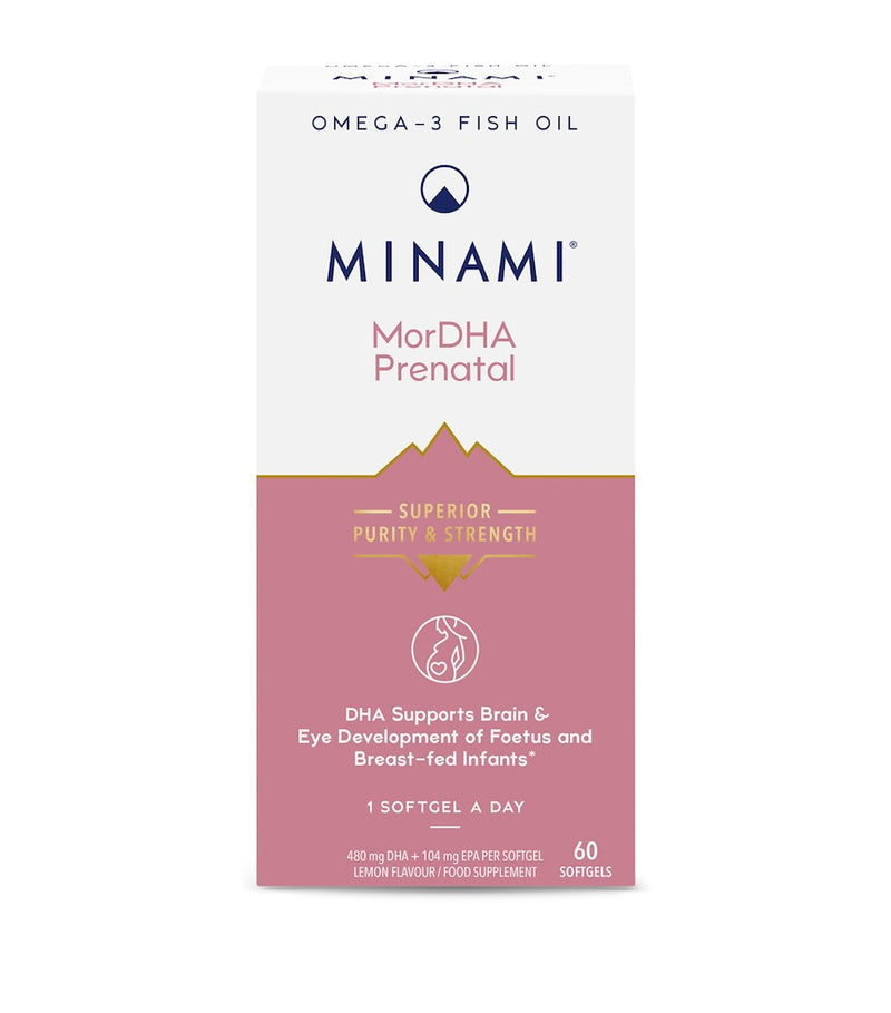 Nestlé MorDHA Prenatal Omega-3 supplement 60 capsules - British product