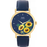 Superdrug Toff London Blue Ladies Yellow Sunflower Flower Watch- Buy online at McGrocer