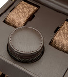 WOLF Earth watch winder in apple leather, automatic watch accessory (British brand)