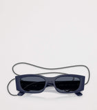 Vogue Pillow chain sunglasses in deep navy - British product