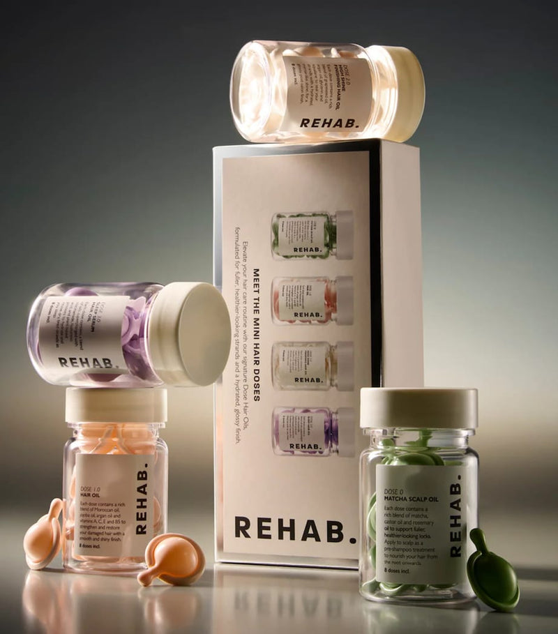 REHAB Mini Dose Hair Oil Gift Set, imported from the UK