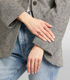 Sophie Bille Brahe yellow gold diamond V ring (British brand)