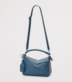 LOEWE Puzzle top-handle handbag ostrich leather, imported from the UK