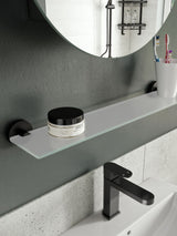 Next CROYDEX Epsom Black Glass Shelf Bathroom Storage 63.5cm Wide- Buy online at McGrocer