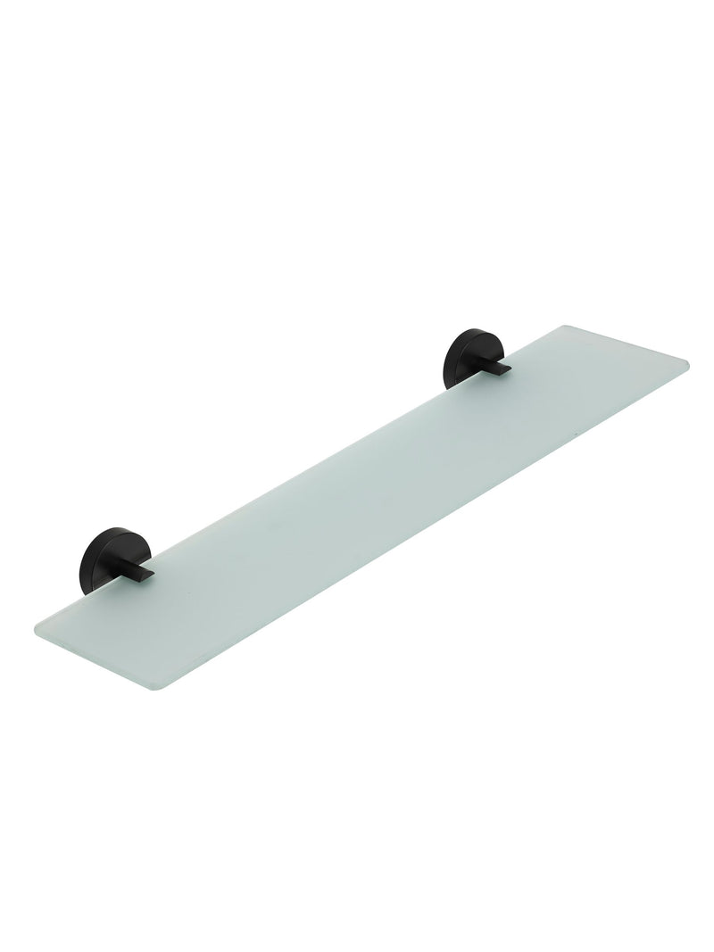 CROYDEX Epsom Black glass shelf 63.5cm wide - British product