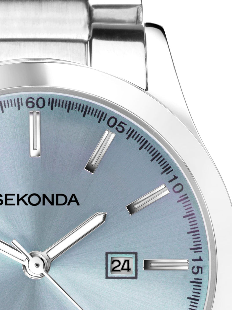 Sekonda Blue Pop Dial watch 34mm (British brand)