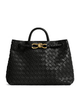 Harrods Bottega Veneta Leather Andiamo Top-Handle Bag- Buy online at McGrocer