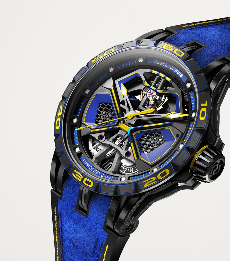 Roger Dubuis Lamborghini Huracán skeleton watch 45mm, UK version