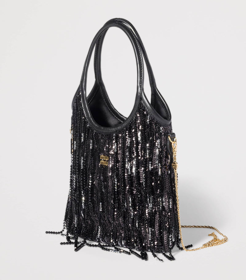 Miu Miu embellished Ivy shoulder bag, imported from the UK