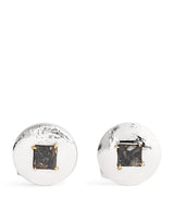 Harrods Tateossian Silver and Lunar Breccia Meteorite Cufflinks- Buy online at McGrocer