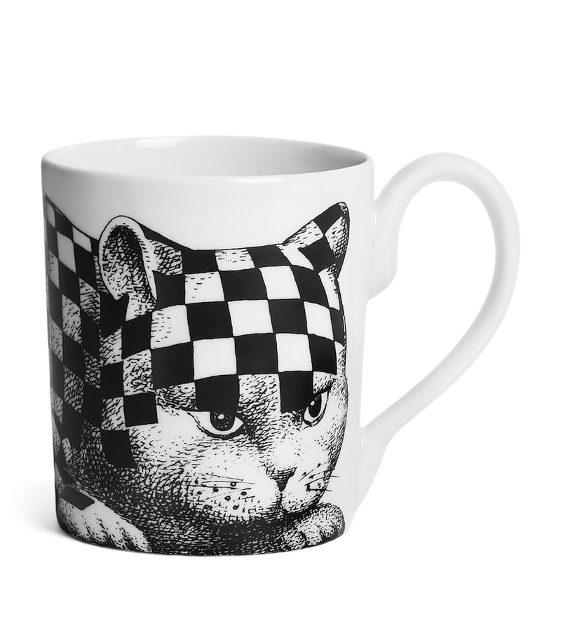 Fornasetti Porcelain High Fidelity Mug - British product