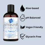 Sliquid Organics Natural intimate lubricant 255ml - British product