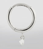 Persée 18k white gold and diamond Danaé single earring, imported from the UK