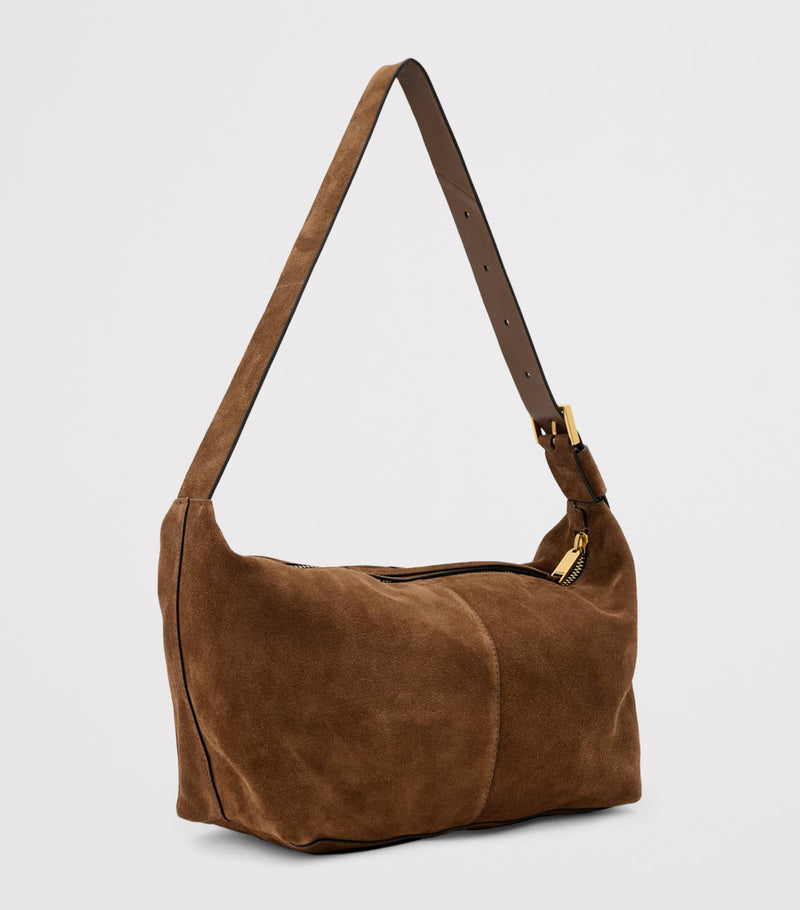 AllSaints suede shoulder bag, imported from the UK