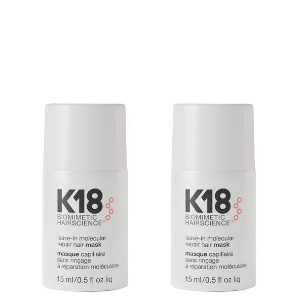 K18 leave-in molecular repair mask 15ml Duo (British brand)