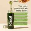 Rheal Clean Greens Berry superfood powder 165g, UK version