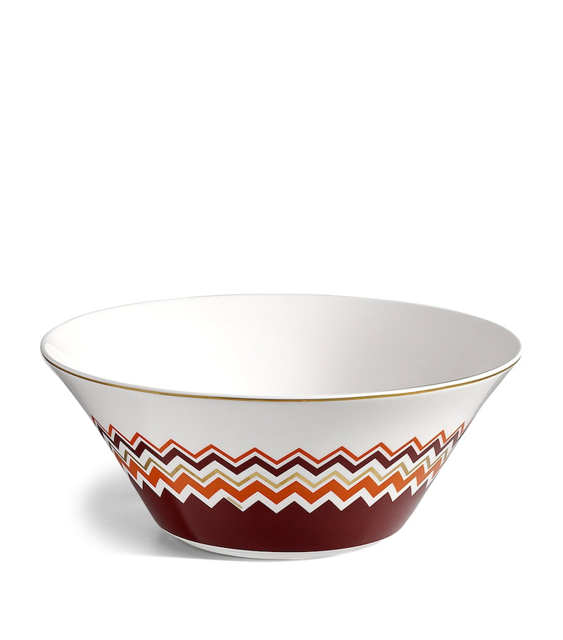 Missoni salad bowl zigzag pattern 26.5cm, imported from the UK