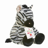 Snuggable Hottie Zebra soft toy with removable warming pouch, UK version