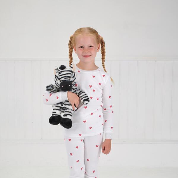 Snuggable Hottie Zebra soft toy with removable warming pouch, UK version