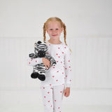 Snuggable Hottie Zebra soft toy with removable warming pouch, UK version