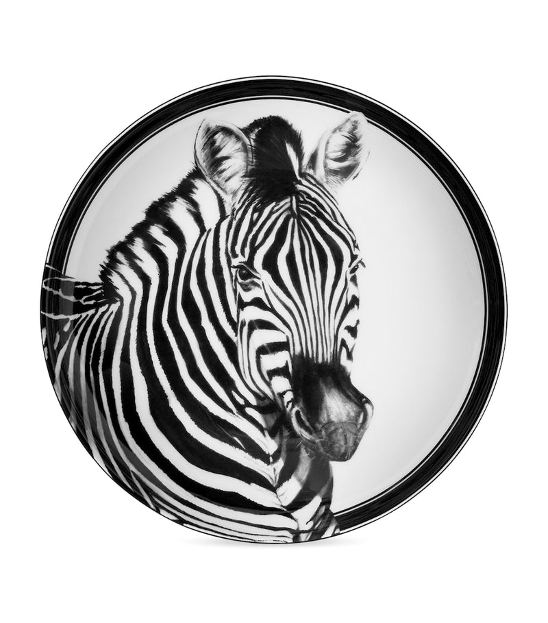 Dolce&Gabbana zebra-striped soup plates set of 2, 20cm - British product
