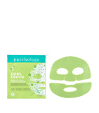 Patchology Cool Crush hydrogel face mask 44g, imported from the UK