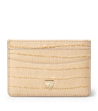 Aspinal of London croc-embossed leather slim card holder, UK version
