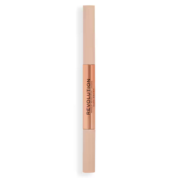 Revolution Fluffy Brow Filter Duo Dark Brown, imported from the UK