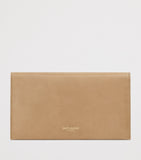 Saint Laurent Large Leather Letter Flap Wallet, imported from the UK