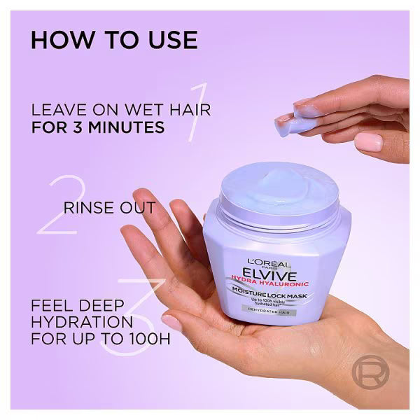 L'Oréal Paris Elvive Hydra Hyaluron hair mask, UK version
