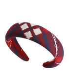 Dolce&Gabbana kids tartan logo headband - British product