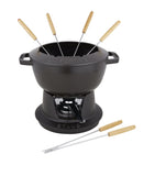 Staub black fondue set 20cm, UK version