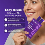 DR.DENT purple whitening strips 42 strips, UK version