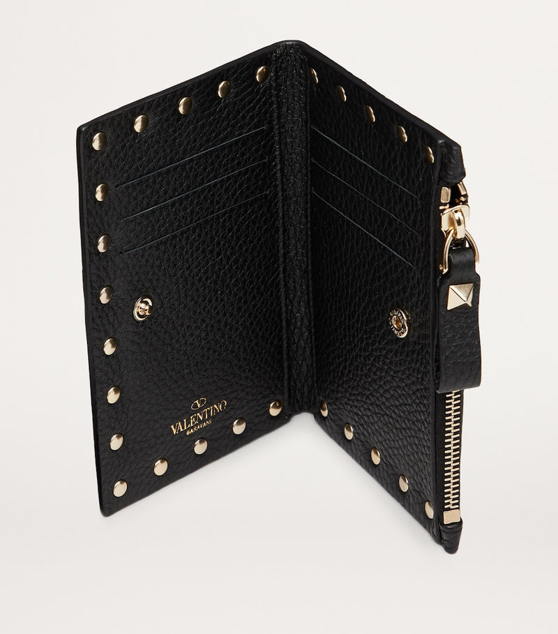 Valentino Garavani Rockstud coin and card holder (British brand)