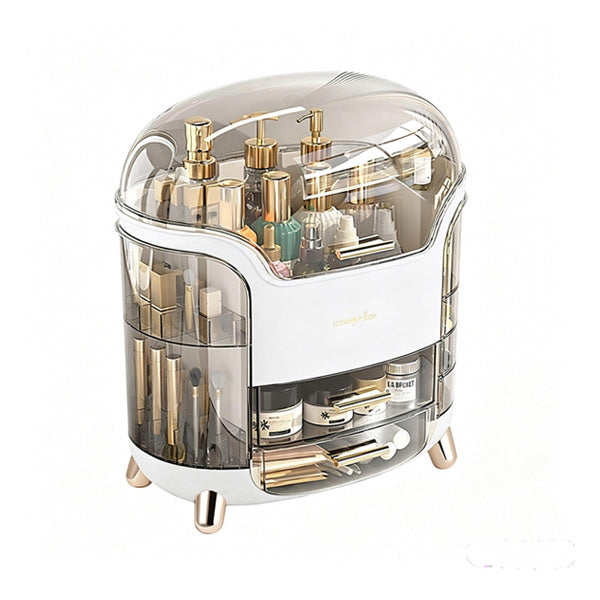 Livingandhome dustproof makeup organizer with clear drawers, imported from the UK