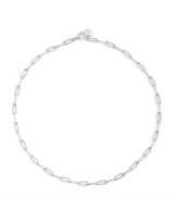 Harrods SHAY White Gold and Diamond Flat Cable Link Necklace- Buy online at McGrocer