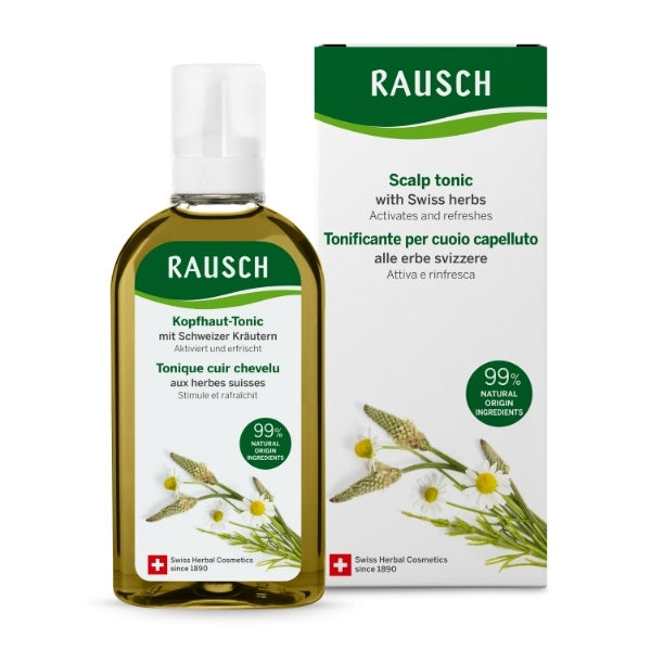 Rausch Scalp Tonic Swiss Herbs 200ml, imported from the UK