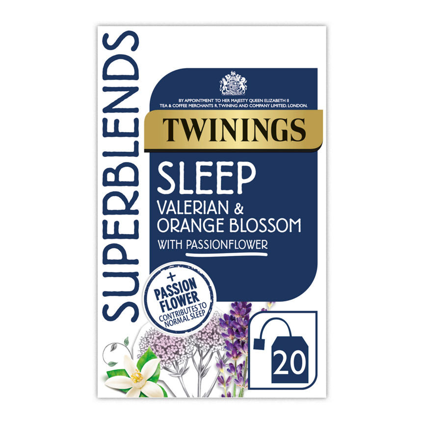 Twinings Superblends Sleep Valerian & Orange Blossom 20 Tea Bags 30g GOODS ASDA