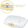 Beurer baby scale with curved weighing platform white - British product