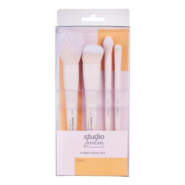 Studio London 4 Piece Base Set Makeup Brushes (British brand)