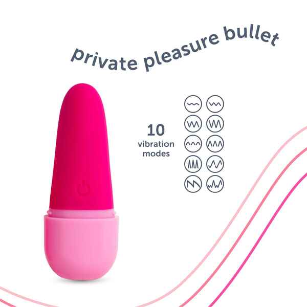 PlusOne Pink Silent Massager, imported from the UK
