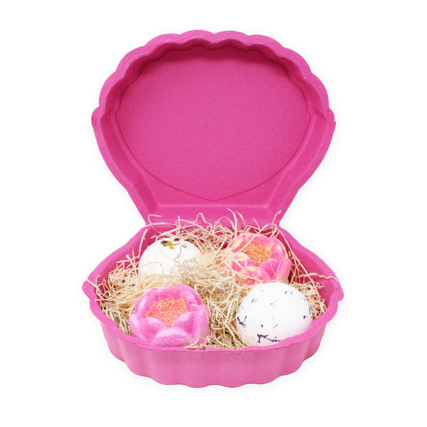 Bomb Cosmetics Bath Bomb Gift Set Shell Floral 4 pack - British product
